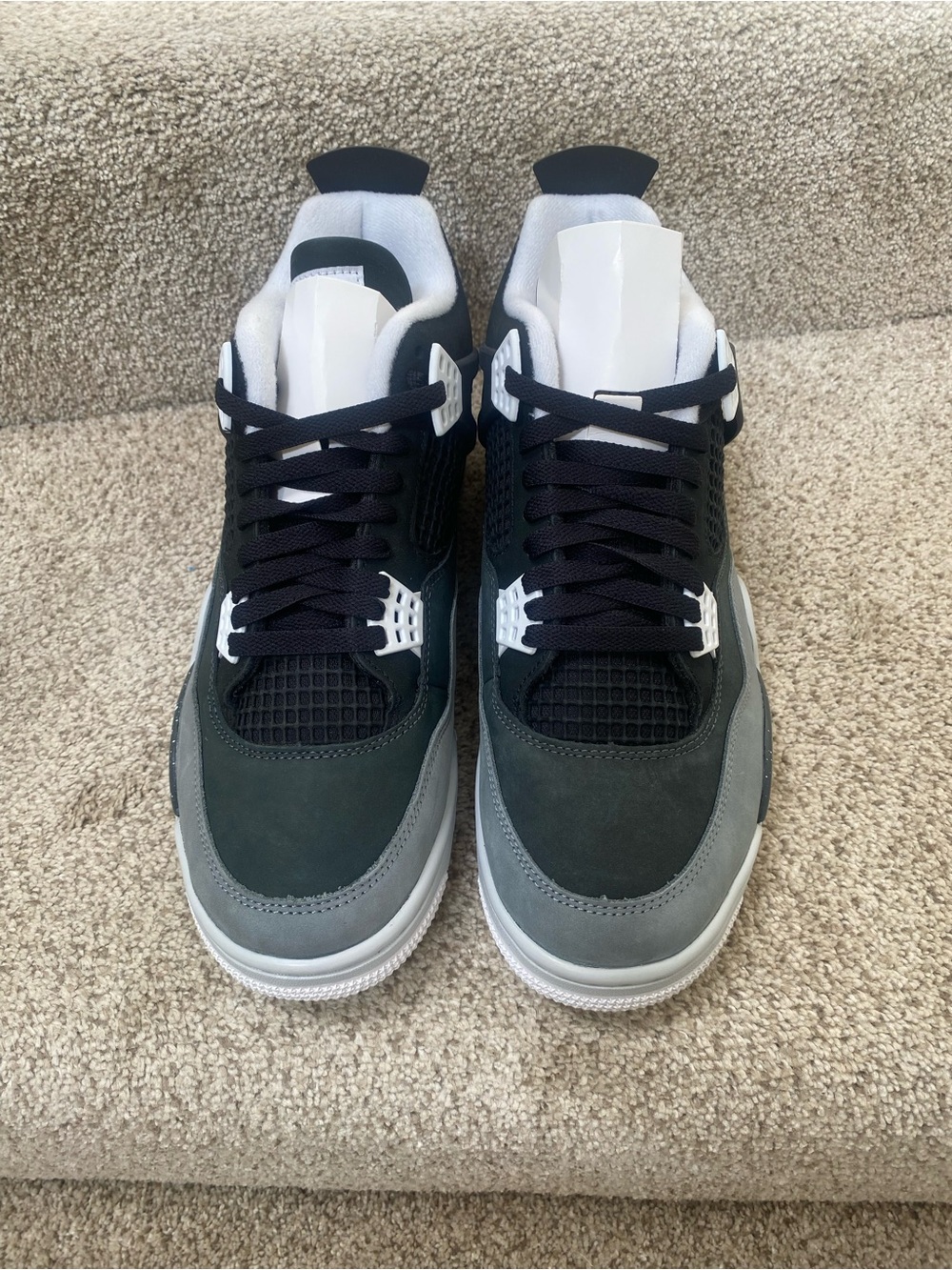 Jordan Men's Black, Dark Gray, and White Retro Sneakers